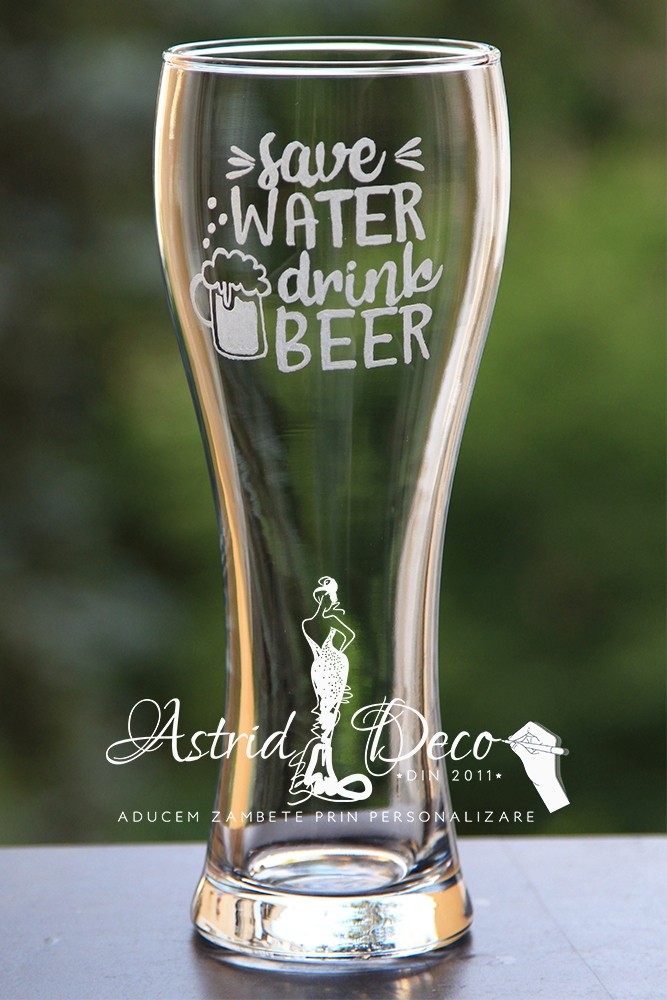 Pahar bere - gravat manual- Save 