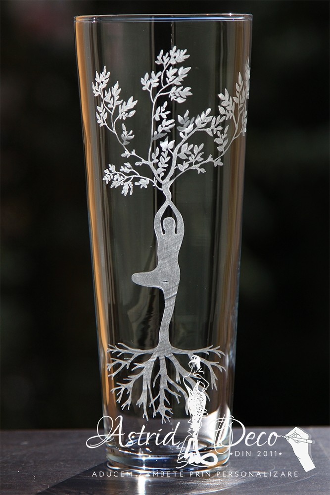 Vaza gravata manual - Woman Tree of life 