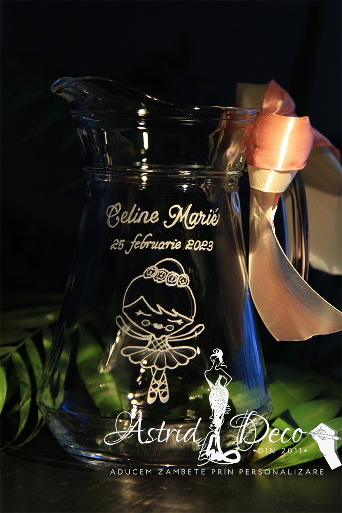 Carafa gravata manual Botez - Balerina