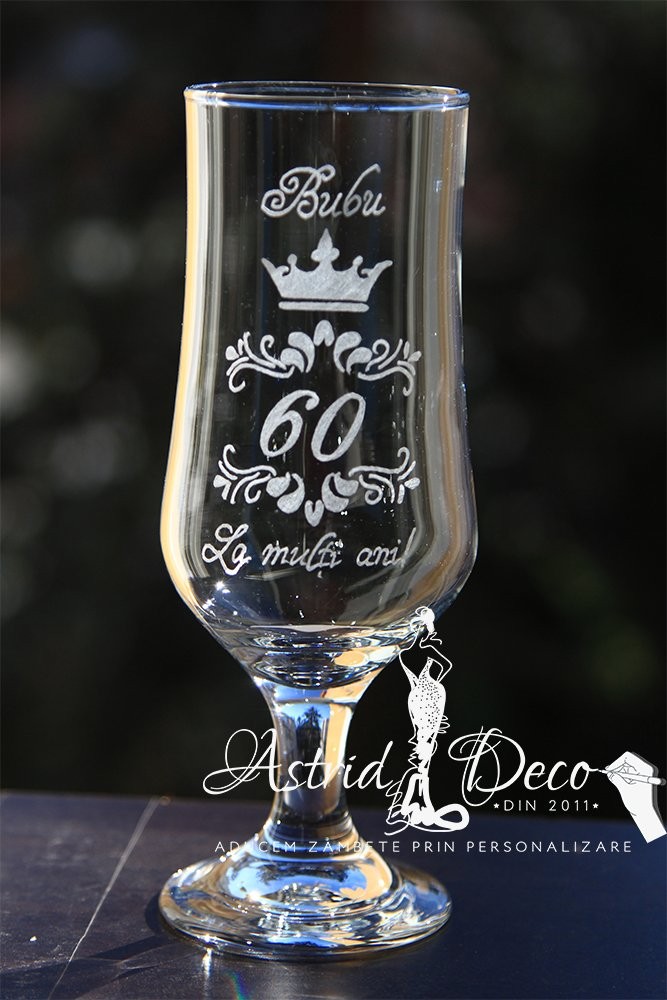 Pahar bere gravat manual - LMA -B