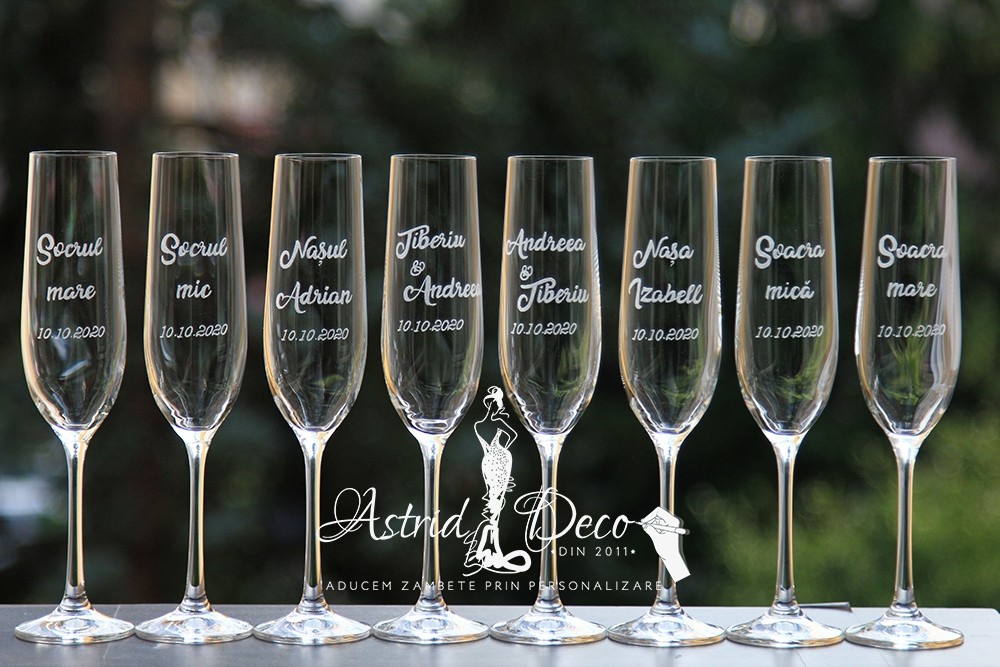 Pahare Bohemia Cristalin- Nunta- gravate manual pg12