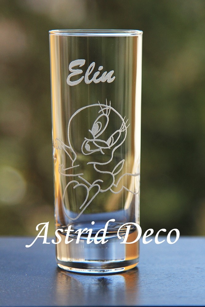 Pahar apa gravat manual- Tweety