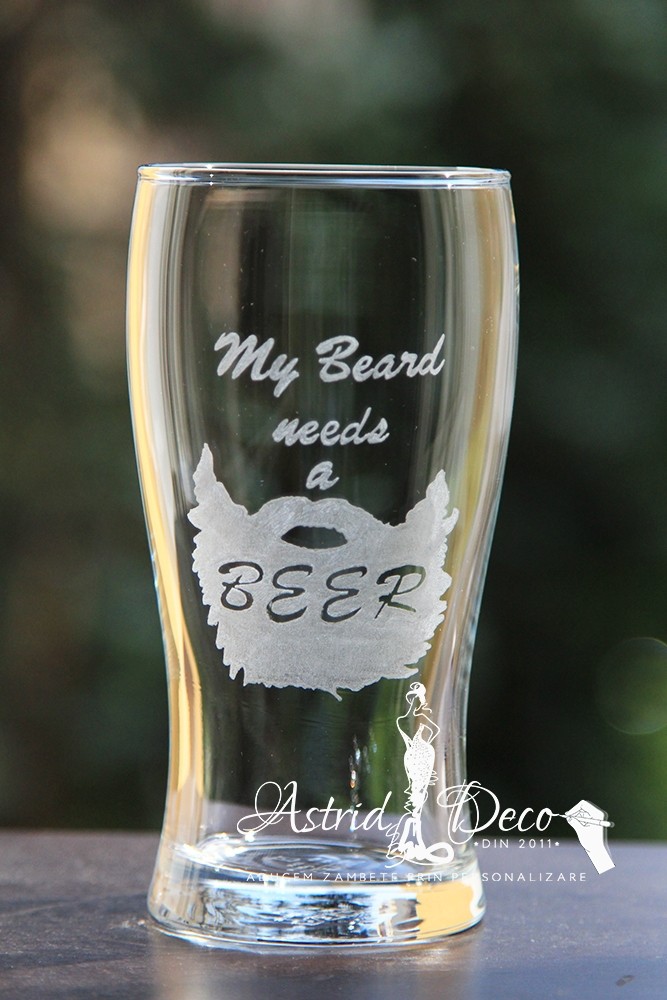 Pahar bere gravat manual - My beard