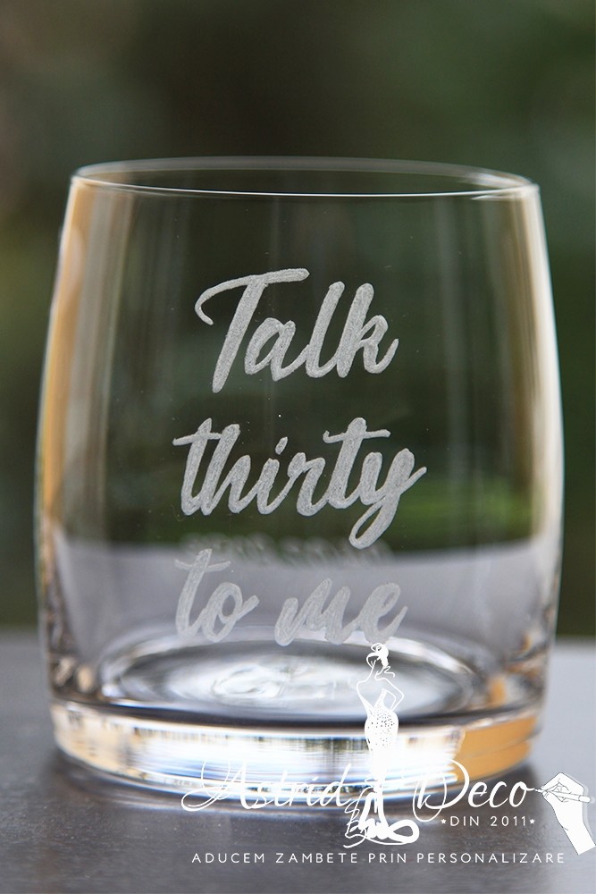 Pahar Bohemia - whiskey - gravat manual - Talk Thirty