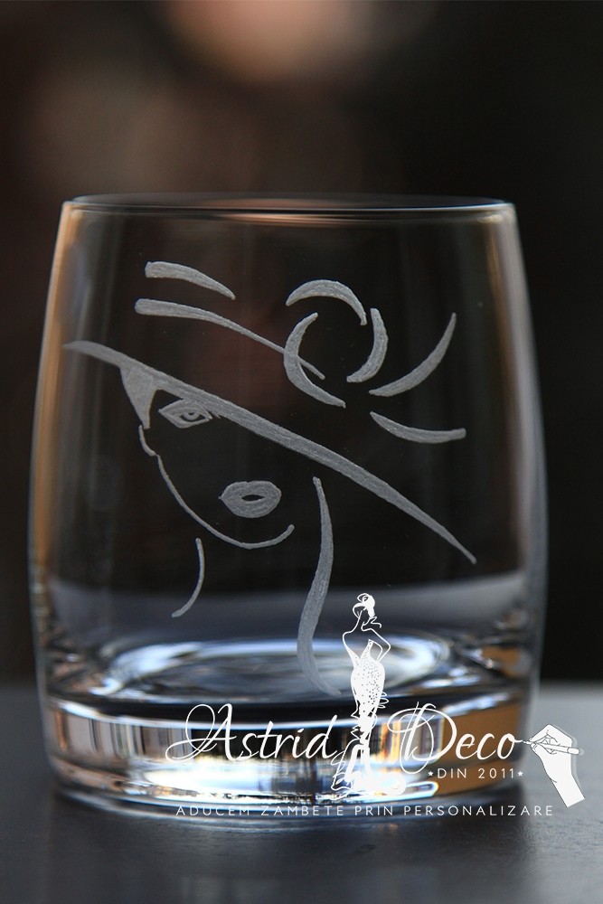 Pahar Bohemia whiskey gravat manual - Silhouette D