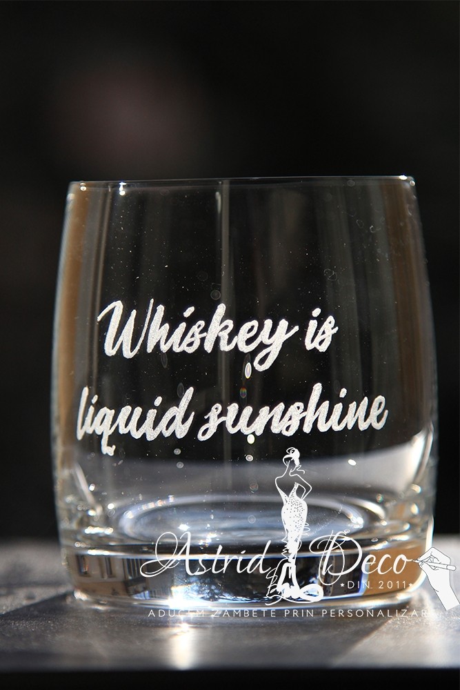 Pahar Bohemia - whiskey - gravat manual - Sunshine 