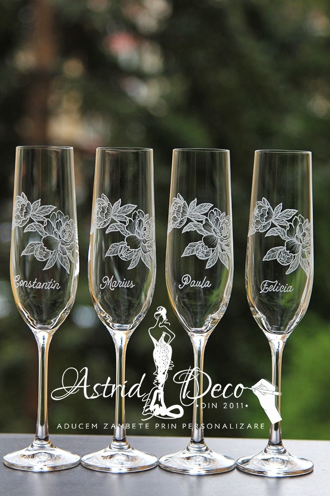 Pahare Bohemia Cristalin- Miri si Nasi- gravate manual pg2