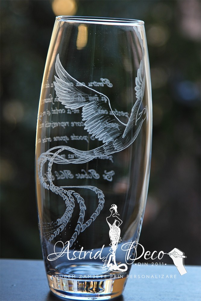 Vaza gravata - Pasarea Phoenix B 