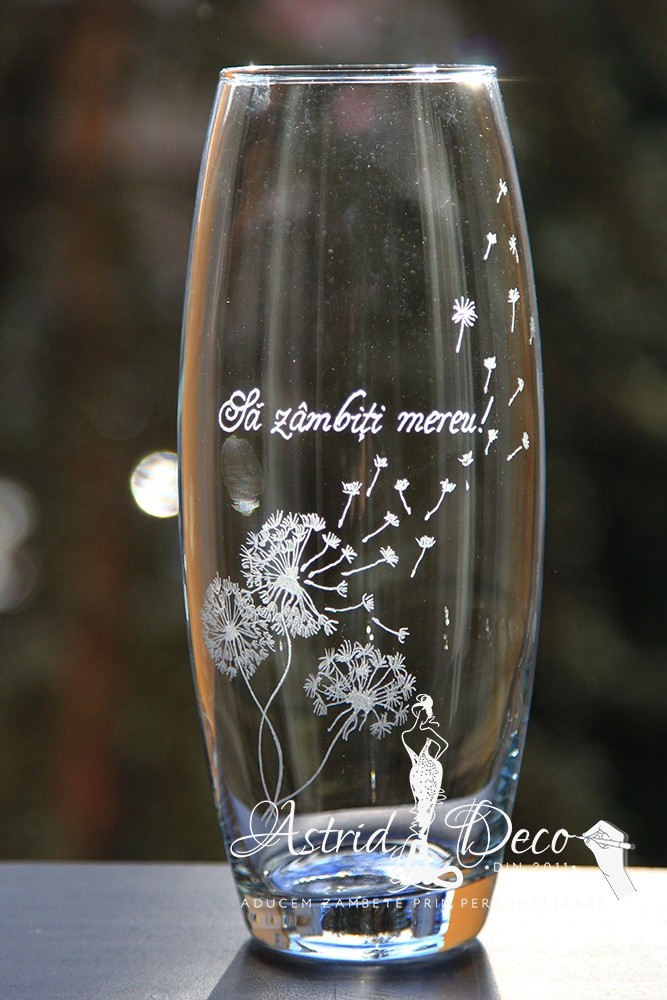 Vaza gravata manual - Puf de papadie 