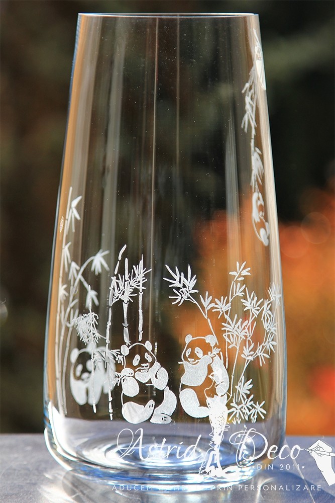 Vaza gravata manual - Ursi Panda