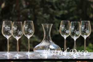 Set vin cristal gravat manual - vita de vie 