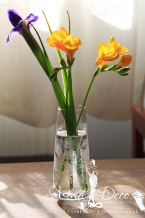 Vaza gravata manual - Flori de cires