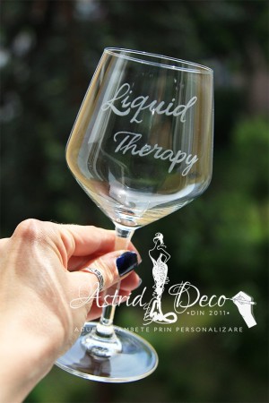 Pahar vin gravat manual - Therapy